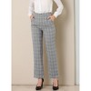 INSPIRE CHIC Women's Plaid Elastic Waist Casual Work Office Long Pants - 4 of 4