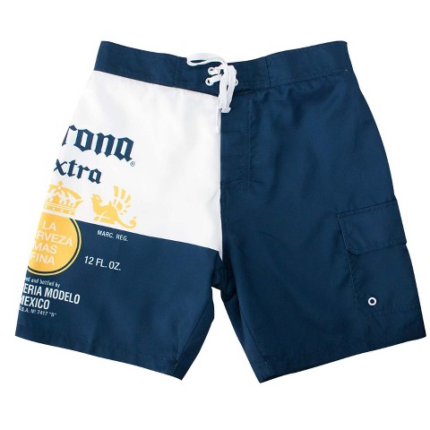 Corona Mens Corona Extra Bottle Label Board Shorts - Large