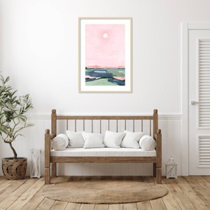 Amanti Art Strawberry sky by Andrea Mejia Wood Framed Wall Art Print - 1 of 4