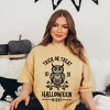 Simply Sage Market Women's Trick Or Treat Owl Short Sleeve Garment Dyed Tee - 2 of 4