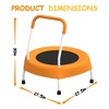 Jump Into Fun Indoor Toddler Trampoline with Handle,Gap-free design, easy to assemble, perfect gift for your baby for Indoor and Outdoor Use - 2 of 4