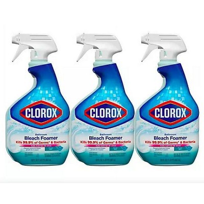 Clorox Clean-Up Bleach Cleaner Spray 24 Fl oz Each Bottle - 3 Pack