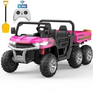 Garvee 24 Volt Ride on Toys, 6 Wheels 2 Seater Electric Ride on UTV Cars for Big Kids, Ride on Dump Truck, 4*4 Motors, USB, Remote Control - 1 of 4