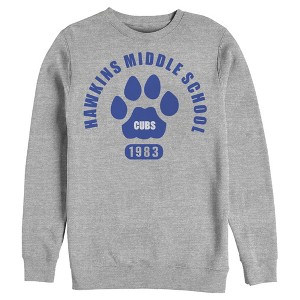 Men's Stranger Things Hawkins Middle School Cubs 1983 Sweatshirt - 1 of 3