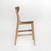 GDFStudio Cedric Mid-Century Modern Fabric and Rubberwood 23.5 Inch Counter Stool (Set of 2) - 4 of 4
