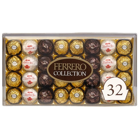  Ferrero Collection, 24 Count, Premium Gourmet Assorted Hazelnut  Milk Chocolate, Dark Chocolate And Coconut Chocolates, Luxury Chocolate  Holiday Gift Box : Grocery & Gourmet Food