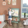 DUKE BABY 3-in-1 Kids Art Easel with Dry-Erase Board, Chalkboard, Paper  Roll and Art Supply Storage- Green