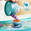 Joyfy Kid Tea Set, Mermaid Tea Party Set for Girls, Princess Pretend Play Tin Teapot Set Kitchen Toy for Girls Toddlers 2 3 4 5 6 Years Old - 3 of 4