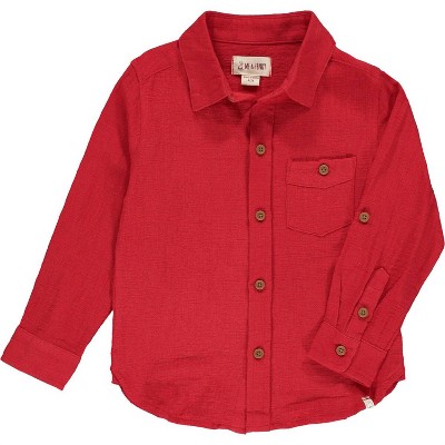 Gender Neutral Boys Merchant Button Down Shirt - ME & HENRY
