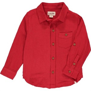 Gender Neutral Boys Merchant Button Down Shirt - ME & HENRY - 1 of 3