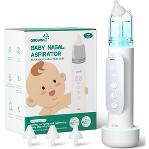 GROWNSY Nasal Aspirator for Baby, Upgraded 5 Suction Levels Baby Nose Sucker, IPX7 Waterproof Electric Nose Suction for Baby - 1 of 4