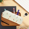 Unique Bargains Grid Print Pen Pouch for Office Organizer - 2 of 4