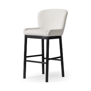 Maven Lane Gia High Back Fabric Bar Height Bar Stool - 1 of 4