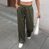 Coolmee Women's Baggy Wide Leg Lounge Casual Pajama Sweat Pants - 2 of 4