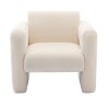 Syemin Accent Chairs Swivel Barrel Chair, Upholstered Arm Chair, Modern Single Velvet Armchair Single Sofa for Living Room, Beige, 30.7"*33.5"*30.9" - 4 of 4