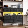 Hausource 9 Drawer Dresser 55" TV Stand Chest of Drawers with Charging Station, LED Light - 2 of 4