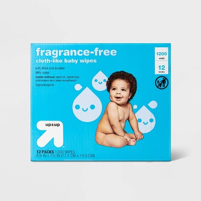 Fragrance Free personal Baby Wipes - 12pk/1200ct - up & up™