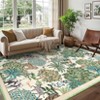 Washable Area Rug Modern Jungle Animal Accent Rug - 2 of 4