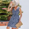 Women's Floral Print Sleeveless V-Neck Sundress with Lace Trim - Cupshe - 4 of 4