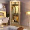 Aheaplus Freestanding Corner Closet Organizer with Hanging Rods, Space-saving Closet System for Walk-in Closet - 4 of 4