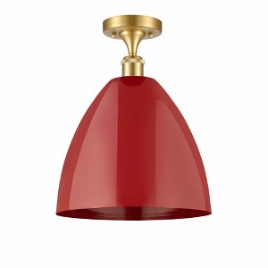 Plymouth Dome - 1 Light Semi-Flush Mount In Industrial Style-14.75 Inches Tall and 12 Inches Wide - 1 of 1