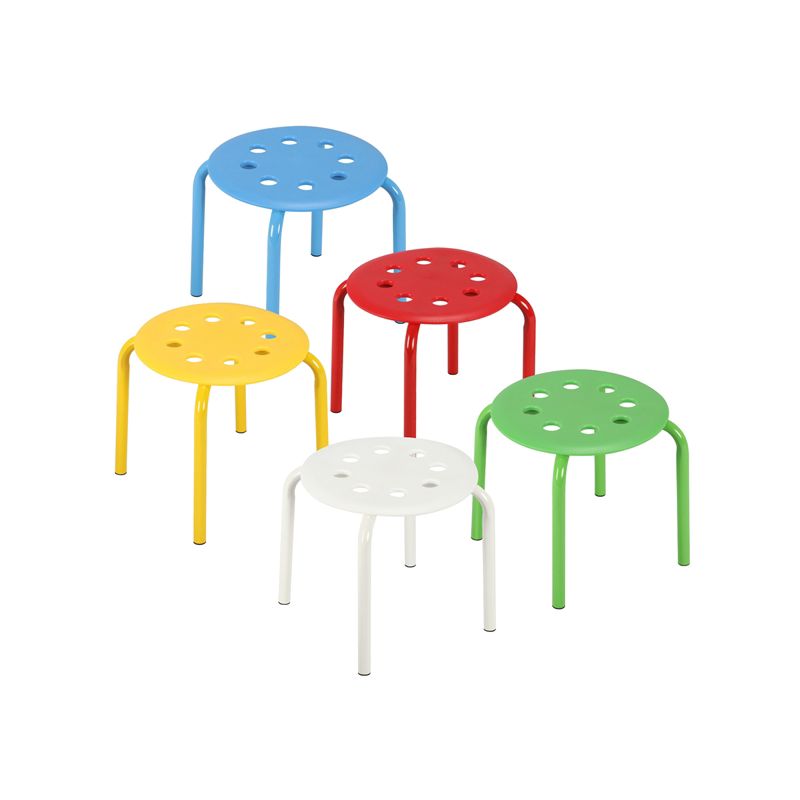 Yaheetech 12" High Plastic Stack Stools for Classroom (Pack of 5), 1 of 4