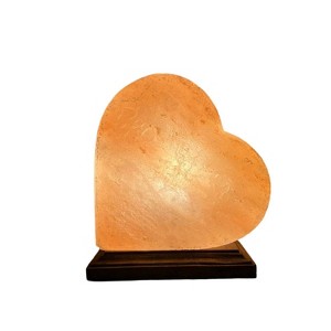 Q&A Himalayan Salt Heart Shape Table Lamp - 1 of 4