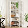 Hommoo 7-Tier Industrial Corner Bookshelf - 4 of 4