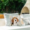 Stupell Industries Pet Beagle Portrait Abstract Beige Pattern - 2 of 3