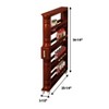 The Lakeside Collection Wooden Can Organizer & Spice Rack - Slim Rolling Kitchen Cart - 2 of 4