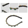 Unique Bargains Women's Bling Faux Pearl Sparkle Rhinestone Padded Headband 0.59 Inch Wide 1 Pc - 3 of 4