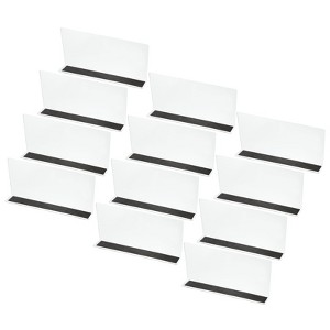 Unique Bargains Acrylic Magnetic L-Shaped Bedroom Kitchen Office Shelf Dividers - 1 of 4