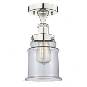 Canton - 1 Light Semi-Flush Mount In Industrial Style-11 Inches Tall and 6 Inches Wide - 1 of 1