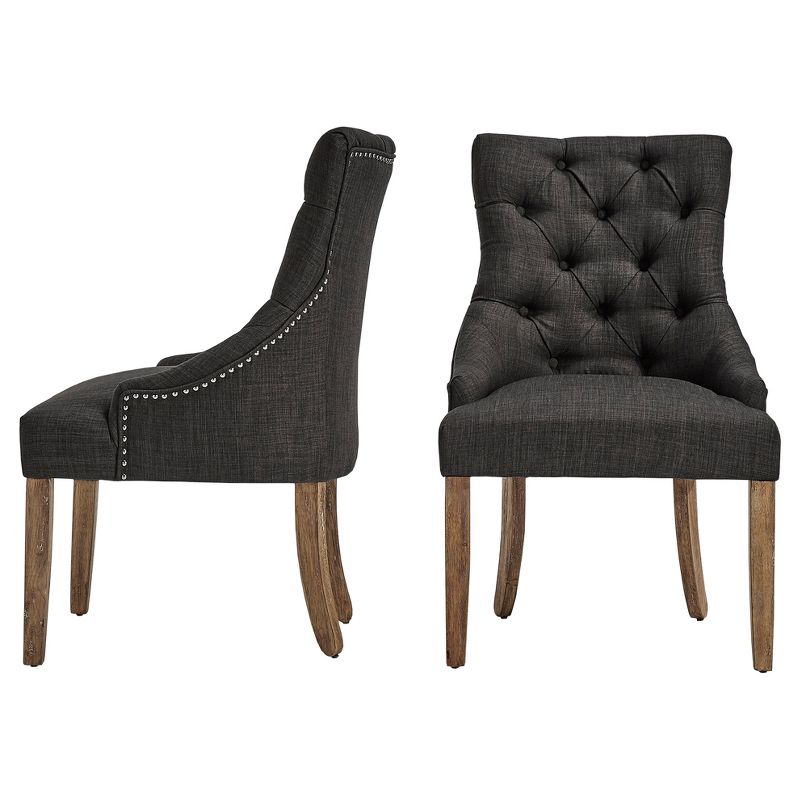Lawler Button Tufted Dining Chair 2 in Set - Inspire Q&#174;, 2 of 7