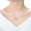 Guili Sterling Silver 14K Gold Plated Necklace with 4-5MM Freshwater Pearl Round Pendant, a classic piece for everyday versatile styling. - 3 of 3