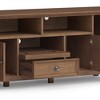 72" Solid Wood Transitional Style TV Media Stand with Cord Management, Adjustable Shelves and Metal Drawer Glides for Living Room - 4 of 4