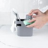 OU 22oz Soap Dispenser, Kitchen Soap Pump, Sponge & Dish Brush Holder Organizer with Drainage, Compatible with Gel & Dish Soaps - 4 of 4