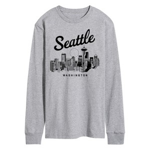 Men's - Instant Message - Seattle Washington Long Sleeve Graphic T