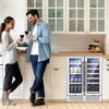 Costway 24'' Dual Zone Wine and Beverage Cooler Refrigerator Dual Control Refrigerator - 3 of 4