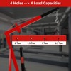 2 Ton Folding Engine Crane Engine Hoist Cherry Picker Ship Crane Heavy Duty Steel Lift Garage Workshop Auto Repair Foldable Stand 6 Caster - 3 of 4