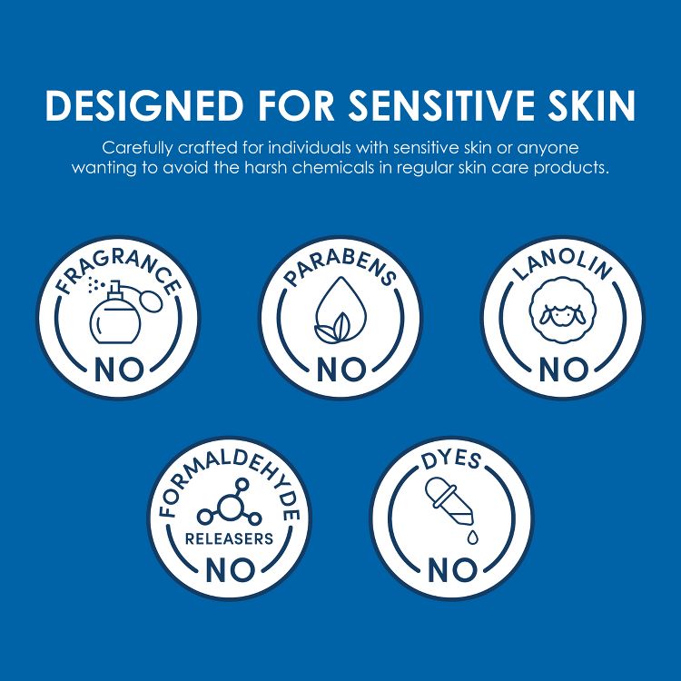 Vanicream Daily Facial Moisturizer with Hyaluronic Acid &#38; Ceramides for Sensitive Skin - Unscented - 3 fl oz, 6 of 9