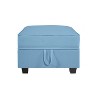 Home Imports Emporium Deluze Linen Ottoman in Robin Egg Blue - 2 of 4