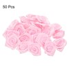 Unique Bargains Polyester Lightweight Texture Durable Ribbon Roses 50 Pcs - 3 of 4