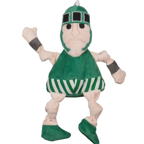 Hugglehounds Knotties Durable Plush Toy For Dogs With Multiple Squeakers Michigan State Sparty Knottie Target
