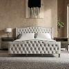 Dietrich Tufted Upholstered Bed with Headboard and Footboard | ARTFUL LIVING DESIGN - 3 of 4