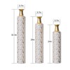 Aukfa Set of 3 Vintage Gold Floor Vases –Decorative Large Vases 32", 28", 24" for Home Decor - 3 of 4