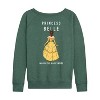 Women's - Disney Princess - Princess Belle Lightweight French Terry Wide Neck Long Sleeve Shirt - 2 of 4