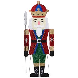 Slickblue Christmas Nutcracker Decor, Pre-Lit LED Lights, 3D Holiday Figurine, Classic Style, 66 Inch - 1 of 4