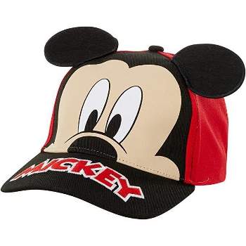 Disney Mickey Mouse Boys Baseball Cap with 3D Mickey Ears Toddler/Little Boys Ages 2-7