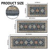 DOMETOUR Farmhouse Kitchen Rugs 3 Piece Set,Non Slip Machine Washable Kitchen Mats,Boho Vintage Kitchen Carpet - 4 of 4